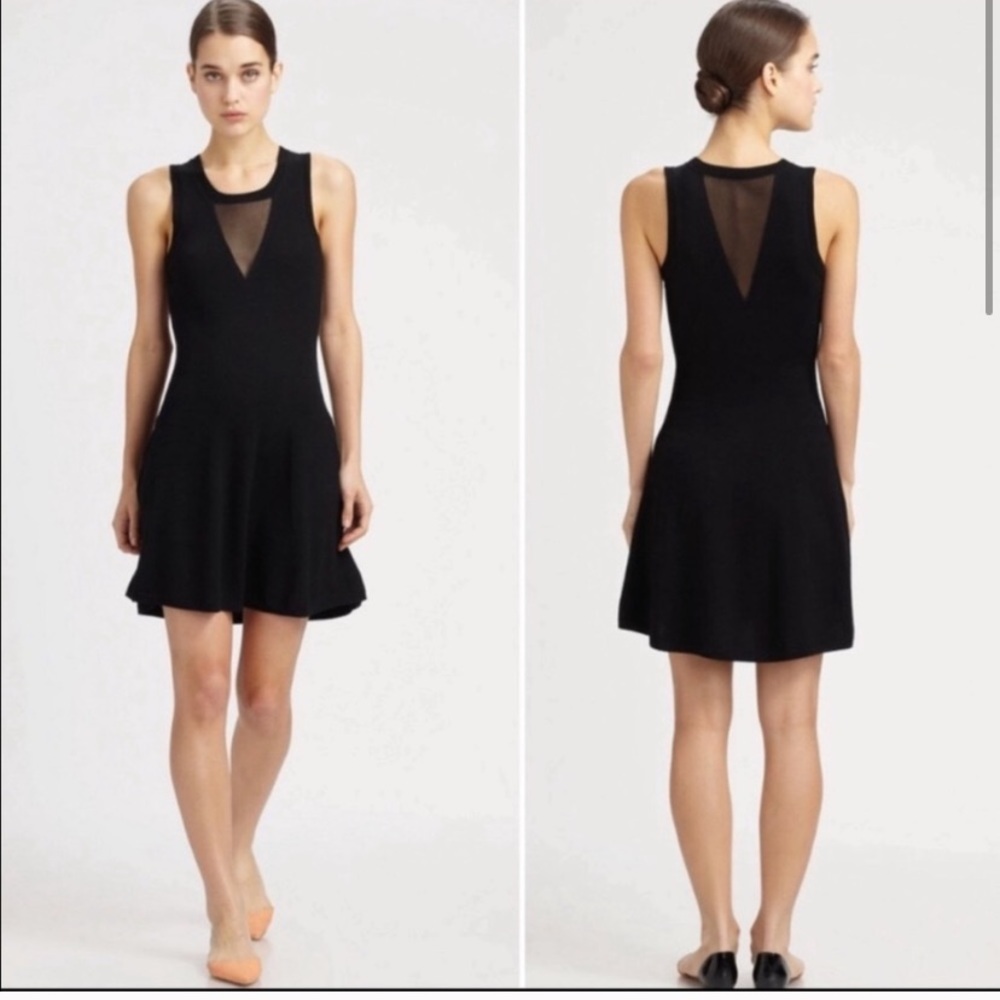 3.1 Phillip Lim 100% MERINO WOOL Mesh Sheer Dress
